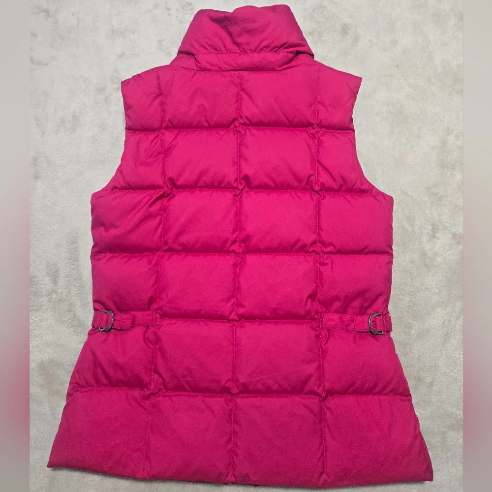 Eddie Bauer Women's Fuchsia Premium Goose Down Puffer Vest Sz S Outdoor Hiking - Picture 5 of 9